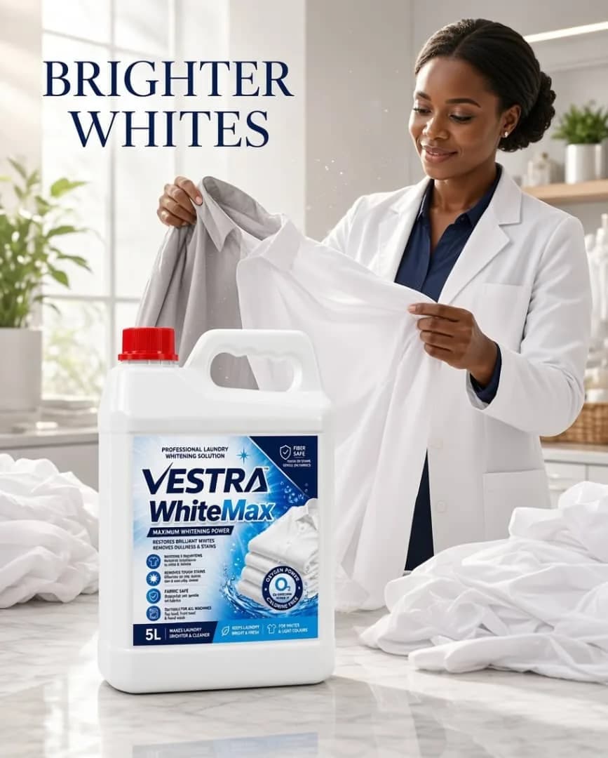 VESTRA WhiteMax — brighter whites professional laundry whitening